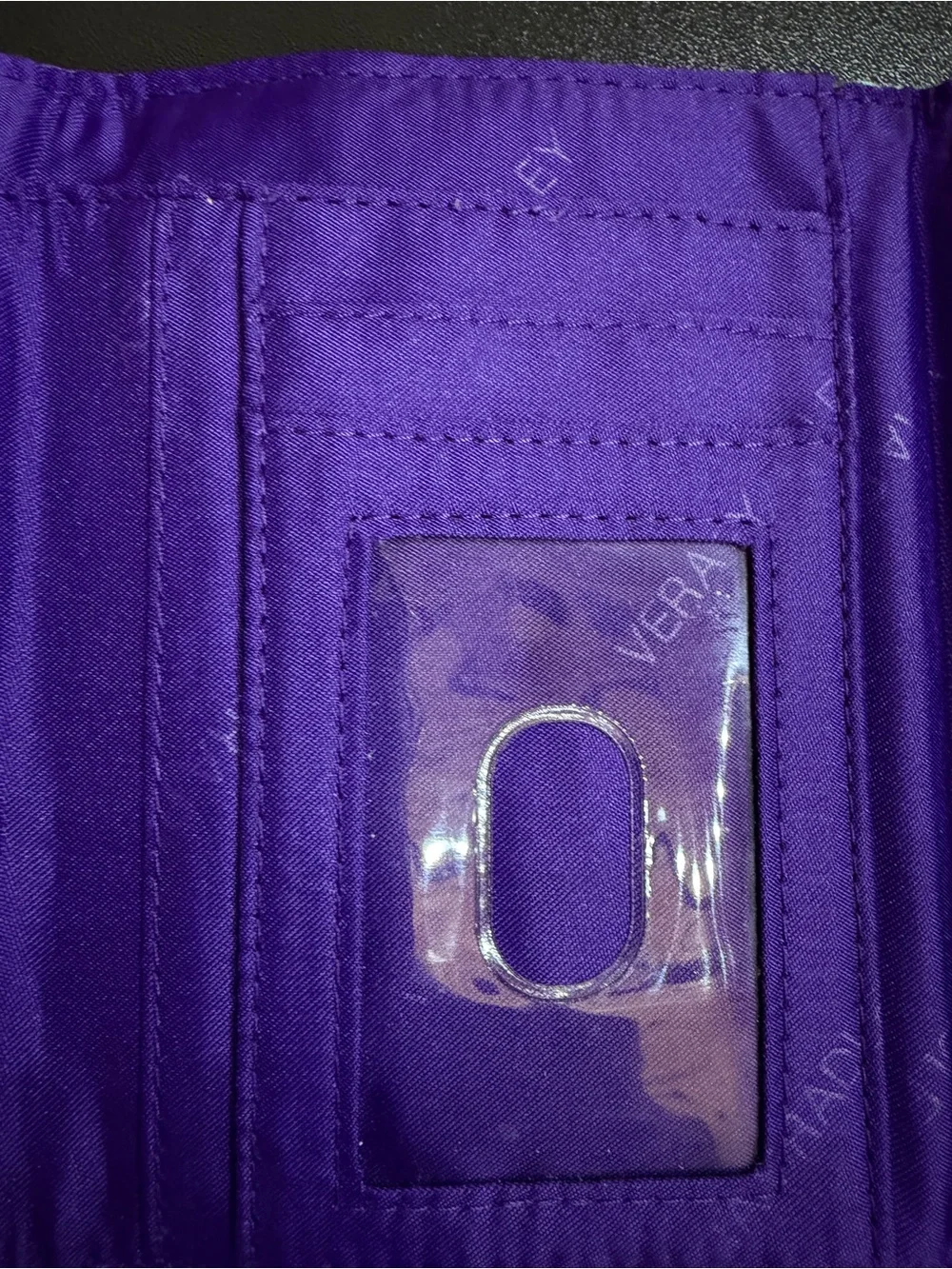 Vera Bradley Quilted Floral Wallet in Purple, Teal & Lime - Picture 5 of 6